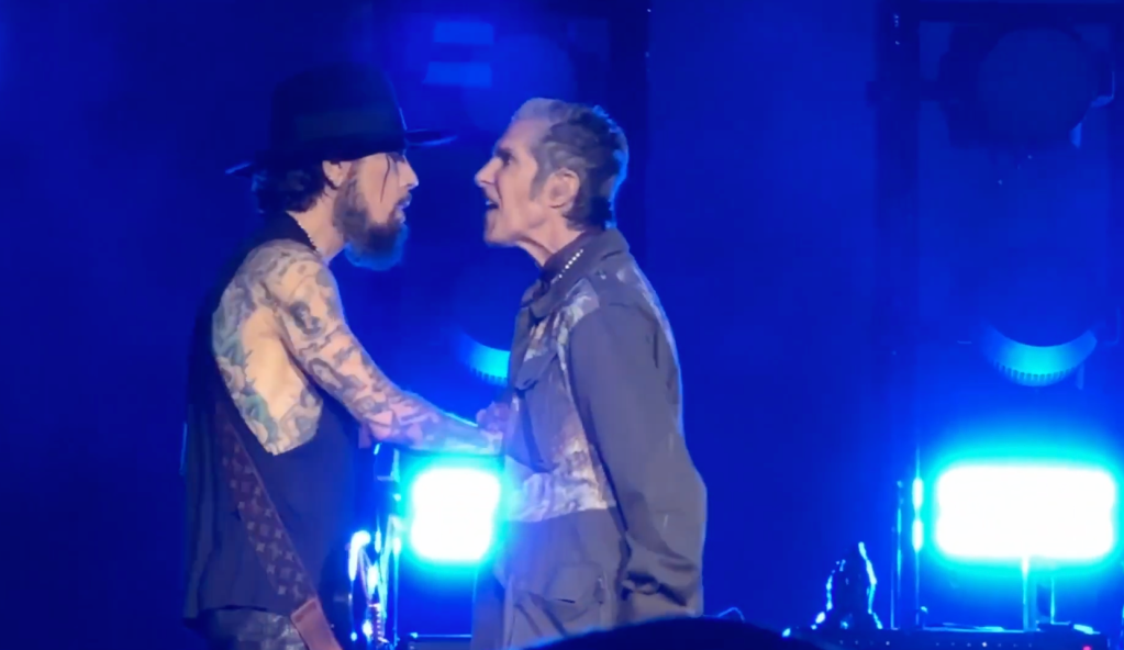 “After Perry Farrell punches Dave Navarro onstage, Jane’s Addiction gets into a brawl during a Boston concert.”